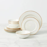 Federal Gold 12-Piece Dinnerware Set, Service For 4